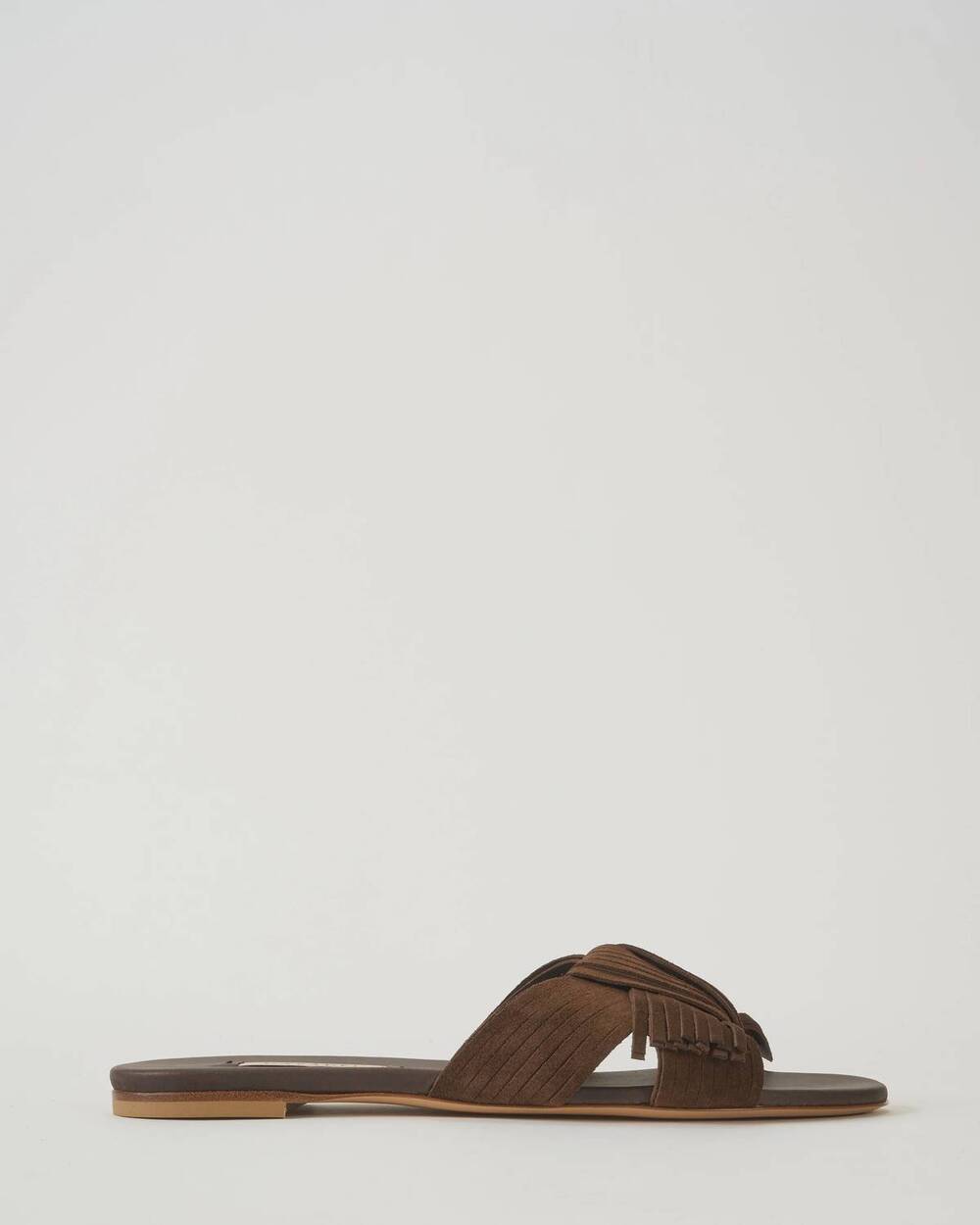 NEW CASADEI women's flat xanadhu sandals in nomad - cacao